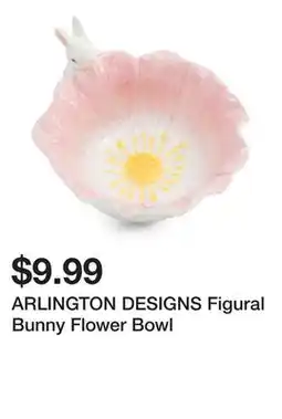 Marshalls ARLINGTON DESIGNS Figural Bunny Flower Bowl offer