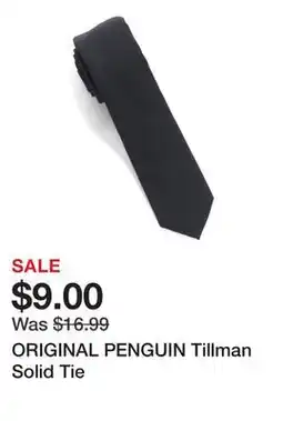 Marshalls ORIGINAL PENGUIN Tillman Solid Tie offer