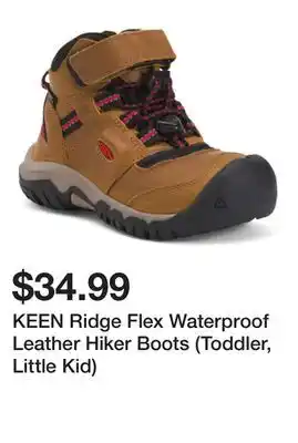 Marshalls KEEN Ridge Flex Waterproof Leather Hiker Boots (Toddler, Little Kid) offer