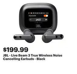 Best Buy JBL - Live Beam 3 True Wireless Noise Cancelling Earbuds - Black offer