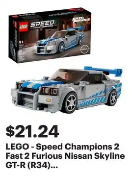 Best Buy LEGO - Speed Champions 2 Fast 2 Furious Nissan Skyline GT-R (R34) 76917 offer