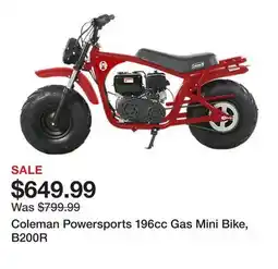 Tractor Supply Company Coleman Powersports 196cc Gas Mini Bike, B200R offer