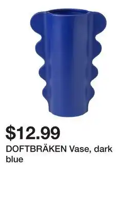 Ikea DOFTBRÄKEN Vase, dark blue offer