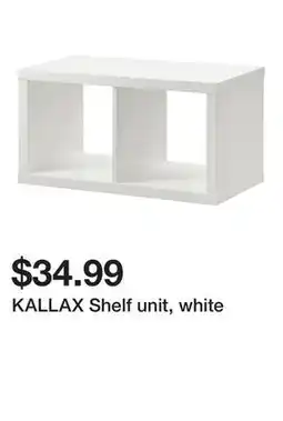 Ikea KALLAX Shelf unit, white offer