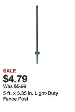 Tractor Supply Company 5 ft. x 3.35 in. Light-Duty Fence Post offer