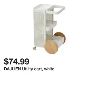 Ikea DAJLIEN Utility cart, white offer