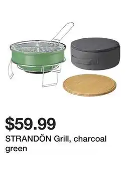 Ikea STRANDÖN Grill, charcoal green offer