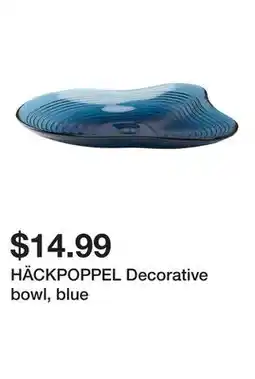 Ikea HÄCKPOPPEL Decorative bowl, blue offer