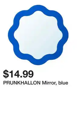 Ikea PRUNKHALLON Mirror, blue offer