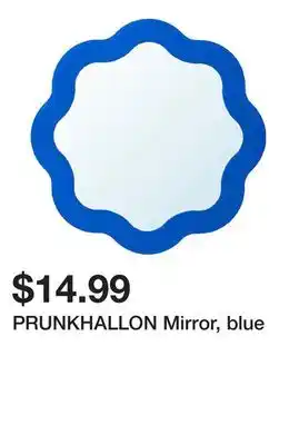 Ikea PRUNKHALLON Mirror, blue offer