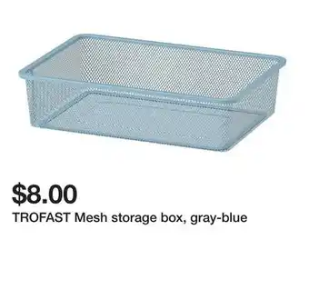 Ikea TROFAST Mesh storage box, gray-blue offer