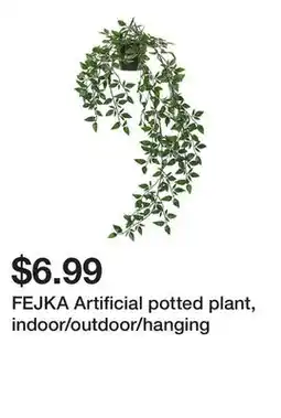 Ikea FEJKA Artificial potted plant, indoor/outdoor/hanging offer