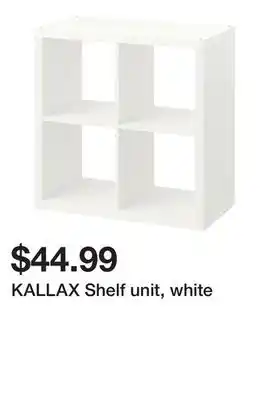 Ikea KALLAX Shelf unit, white offer