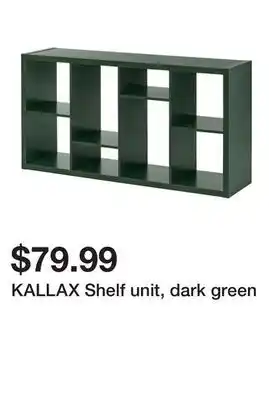 Ikea KALLAX Shelf unit, dark green offer