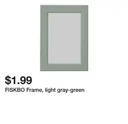 Ikea FISKBO Frame, light gray-green offer