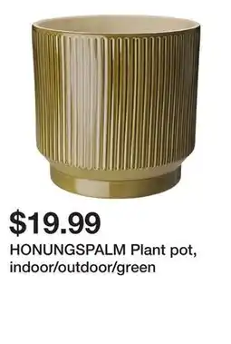 Ikea HONUNGSPALM Plant pot, indoor/outdoor/green offer