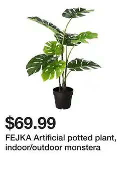 Ikea FEJKA Artificial potted plant, indoor/outdoor monstera offer