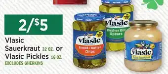 Heinen's Vlasic Sauerkraut 32 OZ. or Vlasic Pickles 16 OZ offer