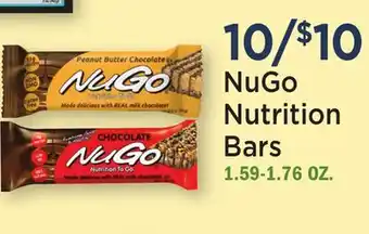 Heinen's NuGo Nutrition Bars offer