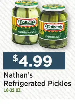 Heinen's Nathan's Refrigerated Pickles offer