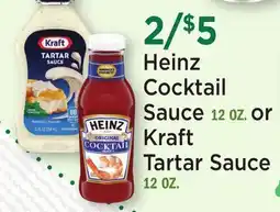 Heinen's Heinz Cocktail Sauce 12 OZ. or Kraft Tartar Sauce 12 OZ offer