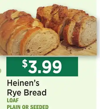 Heinen's Heinen's Rye Bread offer