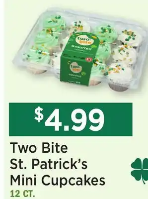 Heinen's Two Bite St. Patrick's Mini Cupcakes 12 CT offer