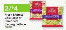 Heinen's Fresh Express Cole Slaw or Shredded Iceberg Lettuce offer