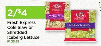 Heinen's Fresh Express Cole Slaw or Shredded Iceberg Lettuce offer