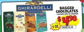 Ollie's GHIRARDELLI BAGGED CHOCOLATES offer