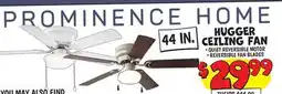 Ollie's PROMINENCE HOME HUGGER CEILING FAN offer