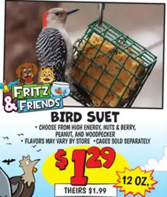 Ollie's FRITZ & FRIENDS BIRD SUET offer