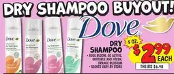 Ollie's DOVE DRY SHAMPOO offer