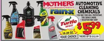 Ollie's AUTOMOTIVE CLEANING CHEMICALS offer