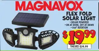 Ollie's MAGNAVOX FLEX FOLD SOLAR LIGHT offer