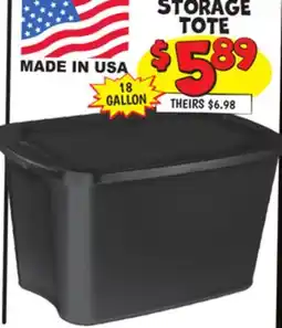 Ollie's STORAGE TOTE offer