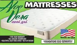 Ollie's ALOE VERA MATTRESSES offer