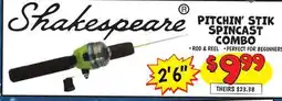 Ollie's Shakespeare PITCHIN' STIK SPINCAST COMBO offer