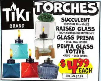 Ollie's Tiki TORCHES offer