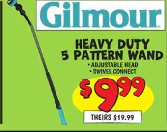 Ollie's Gilmour HEAVY DUTY 5 PATTERN WAND offer