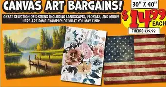 Ollie's CANVAS ART BARGAINS! offer