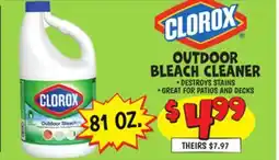 Ollie's CLOROX OUTDOOR BLEACH CLEANER offer