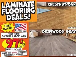 Ollie's LAMINATE FLOORING offer