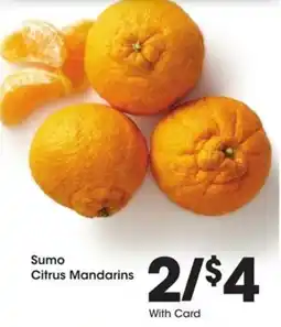 Kroger Sumo Citrus Mandarins offer