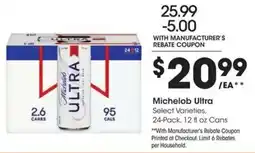 Kroger Michelob Ultra offer