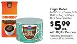 Kroger Kroger Coffee offer