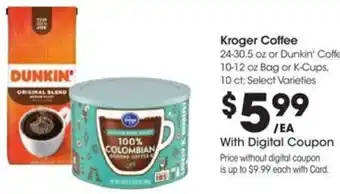 Kroger Kroger Coffee offer