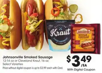 Kroger Johnsonville Smoked Sausage offer