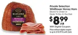 Kroger Private Selection Wildflower Honey Ham offer