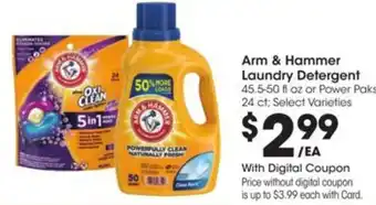 Kroger Arm & Hammer Laundry Detergent offer